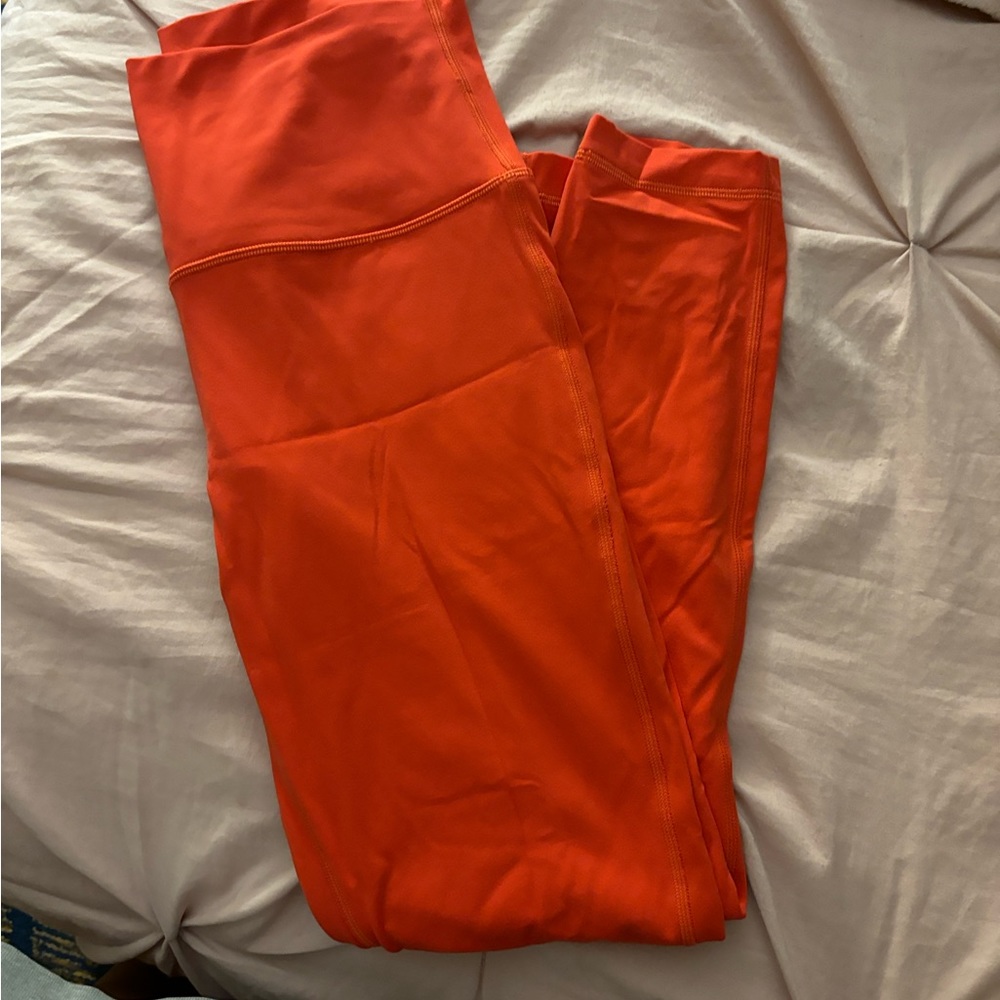 Lululemon carnation red align leggings